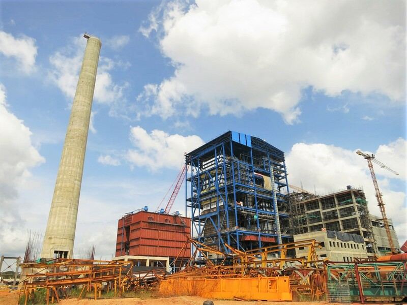 Central Térmica Gecelca 3.2 en construcción, Puerto Libertador